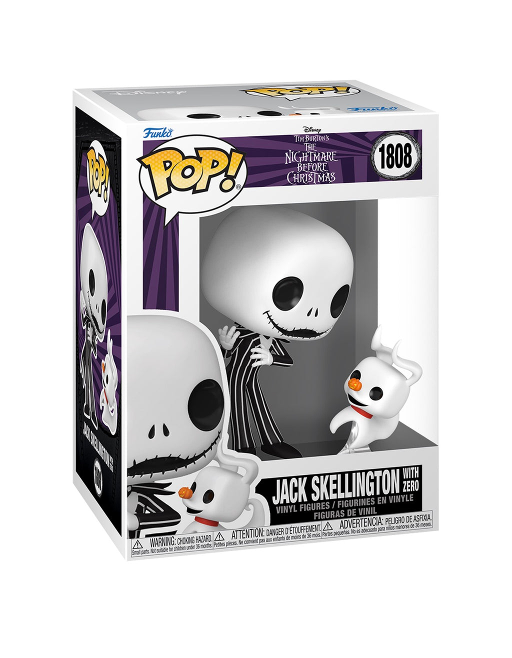 Funko Pop! Disney: Tim Burtons The Nightmare Before Christmas~ Jack Skellington with Zero