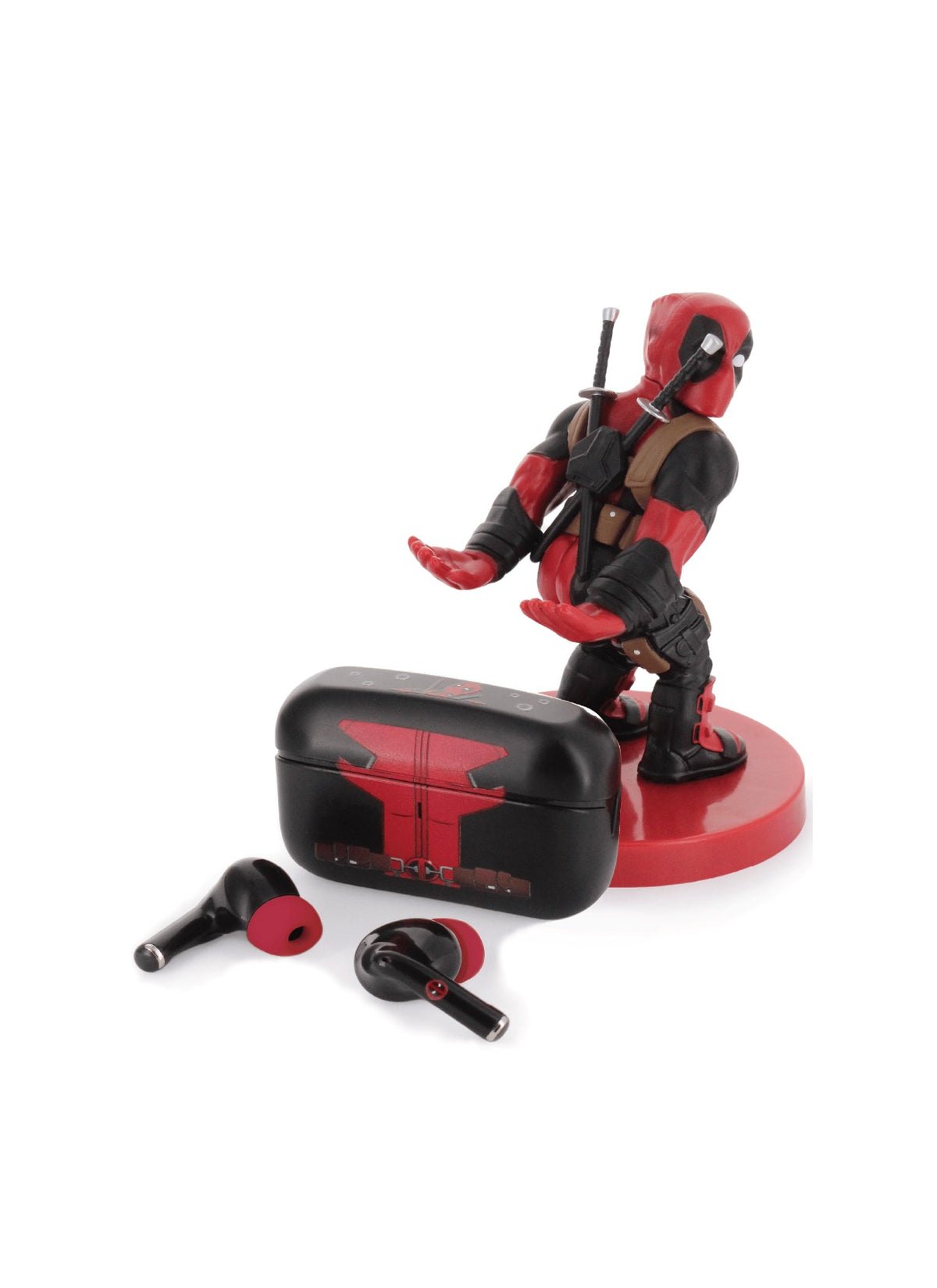 Cable Guy: Deadpool,Buds Pro Bundle - Wireless Bluetooth Earbuds & Holder