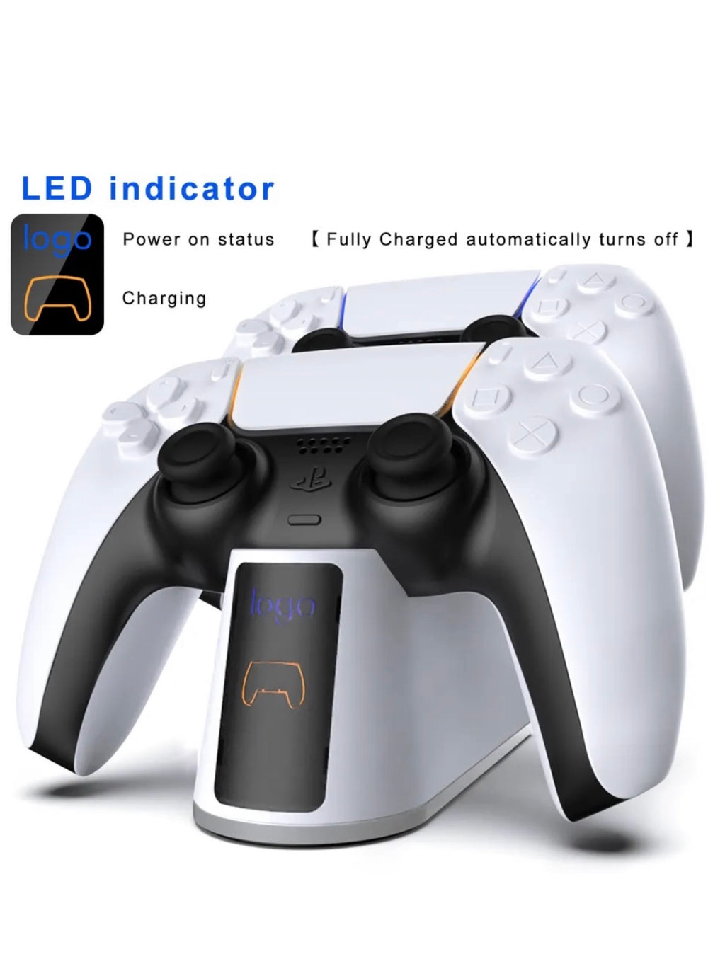 PS5 Dual Controller Fast Charger for PS5 controller&Dual Sense Controller
