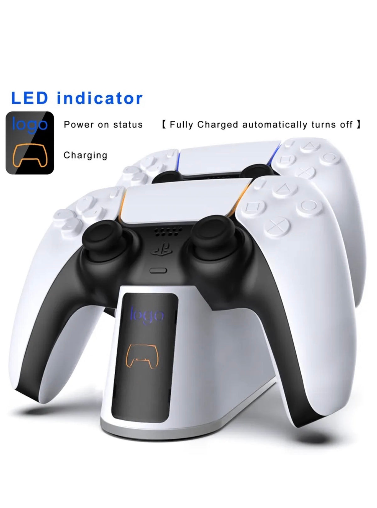 PS5 Dual Controller Fast Charger for PS5 controller&Dual Sense Controller